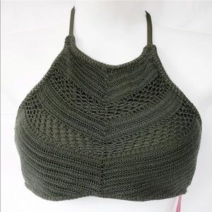 NEW! Crochet halter swim top